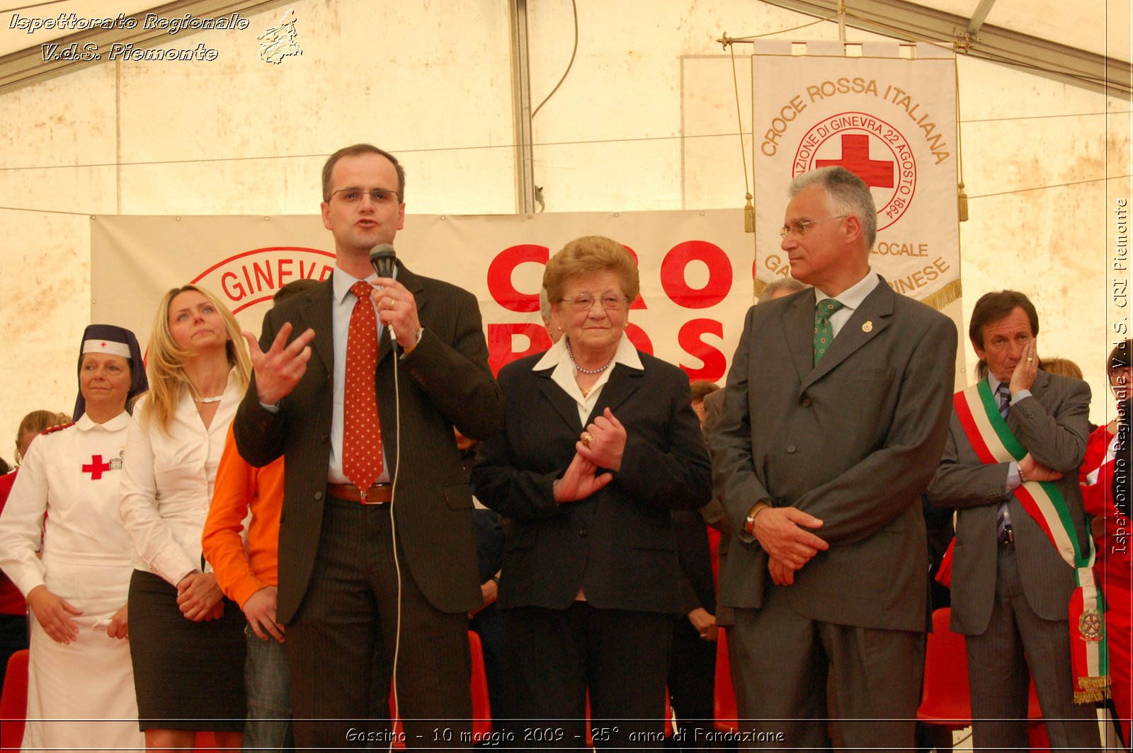 Gassino - 10 maggio 2009 - 25 anno di Fondazione -  Croce Rossa Italiana - Ispettorato Regionale Volontari del Soccorso Piemonte