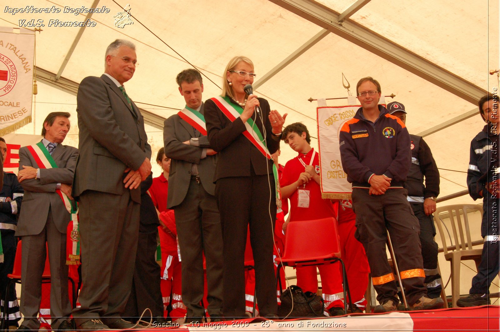 Gassino - 10 maggio 2009 - 25 anno di Fondazione -  Croce Rossa Italiana - Ispettorato Regionale Volontari del Soccorso Piemonte