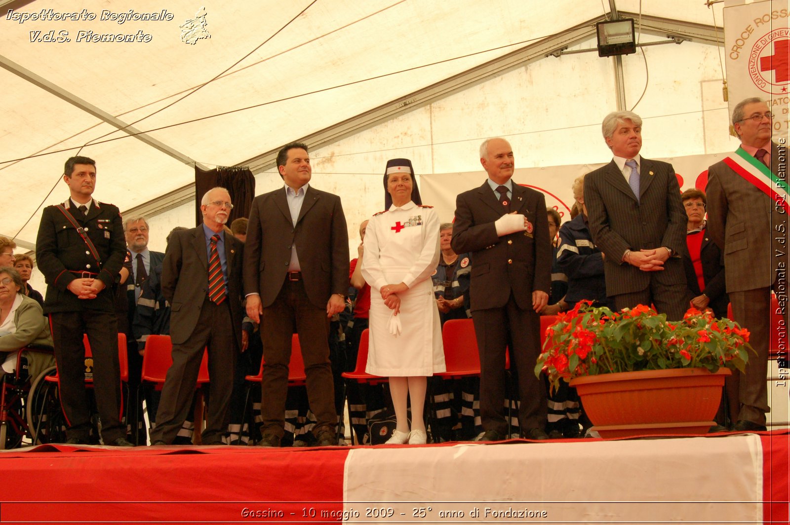 Gassino - 10 maggio 2009 - 25 anno di Fondazione -  Croce Rossa Italiana - Ispettorato Regionale Volontari del Soccorso Piemonte