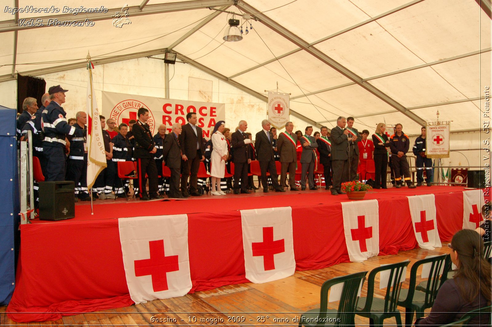 Gassino - 10 maggio 2009 - 25 anno di Fondazione -  Croce Rossa Italiana - Ispettorato Regionale Volontari del Soccorso Piemonte