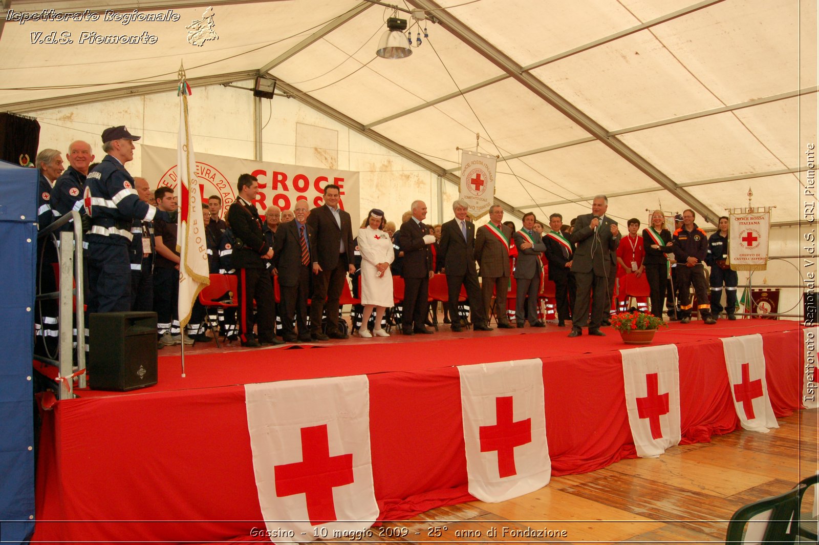 Gassino - 10 maggio 2009 - 25 anno di Fondazione -  Croce Rossa Italiana - Ispettorato Regionale Volontari del Soccorso Piemonte