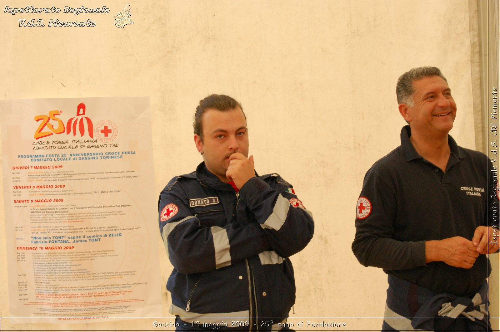 Gassino - 10 maggio 2009 - 25 anno di Fondazione -  Croce Rossa Italiana - Ispettorato Regionale Volontari del Soccorso Piemonte