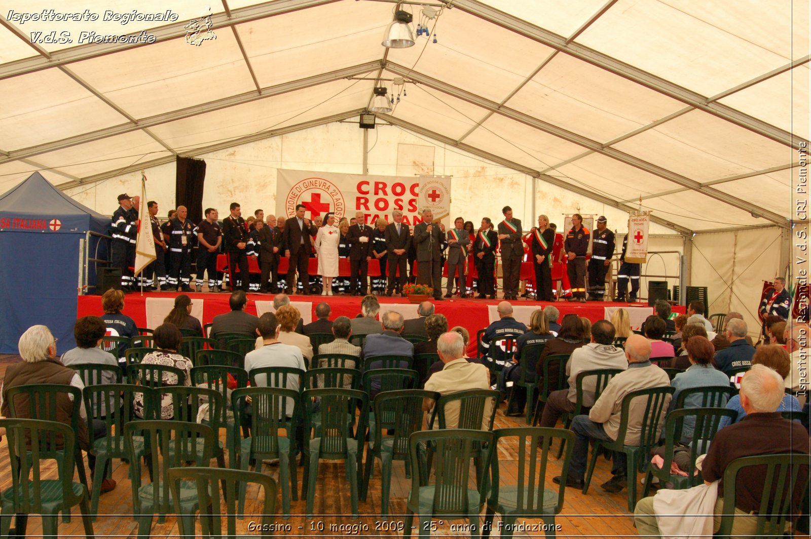 Gassino - 10 maggio 2009 - 25 anno di Fondazione -  Croce Rossa Italiana - Ispettorato Regionale Volontari del Soccorso Piemonte