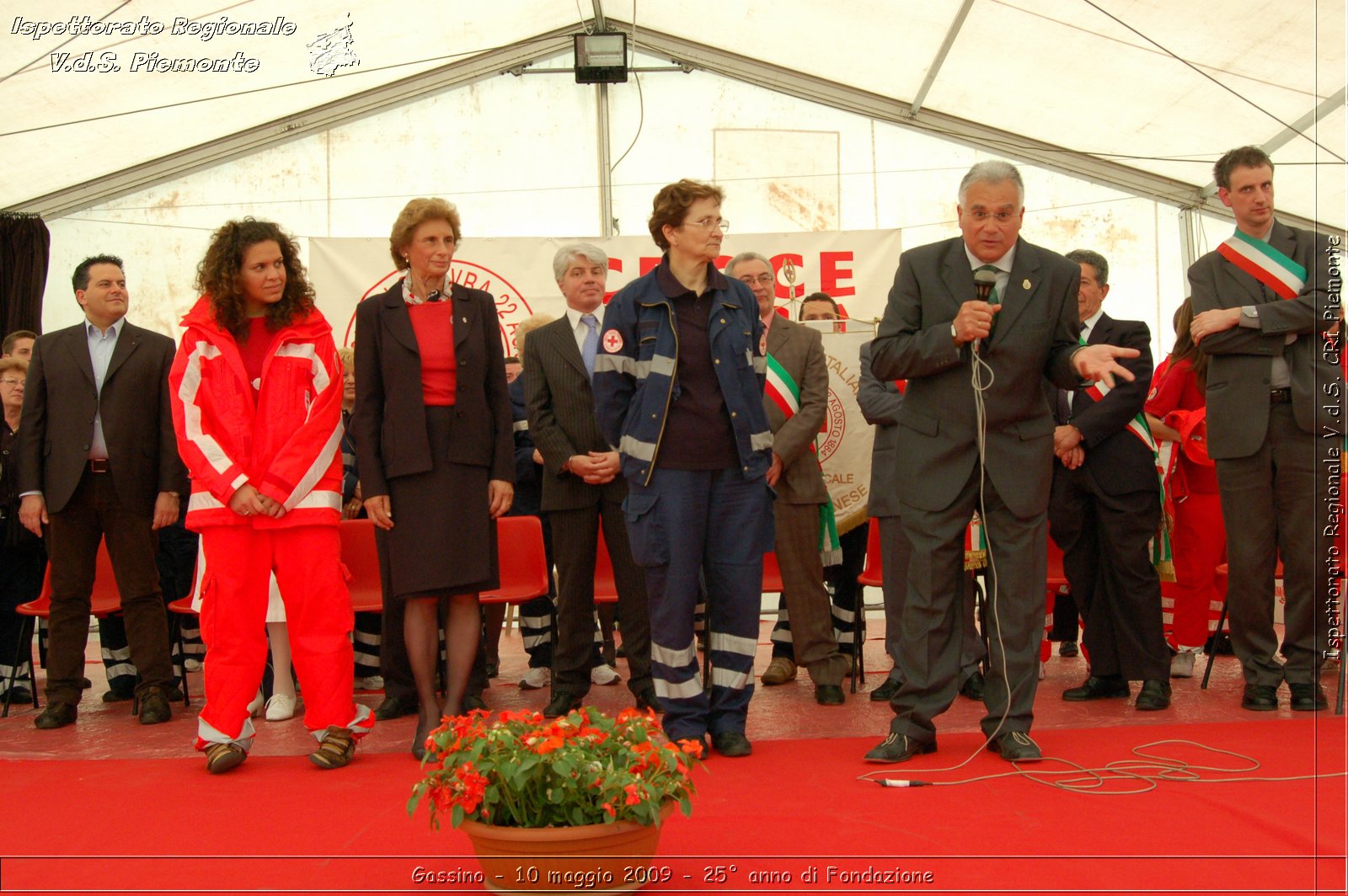 Gassino - 10 maggio 2009 - 25 anno di Fondazione -  Croce Rossa Italiana - Ispettorato Regionale Volontari del Soccorso Piemonte