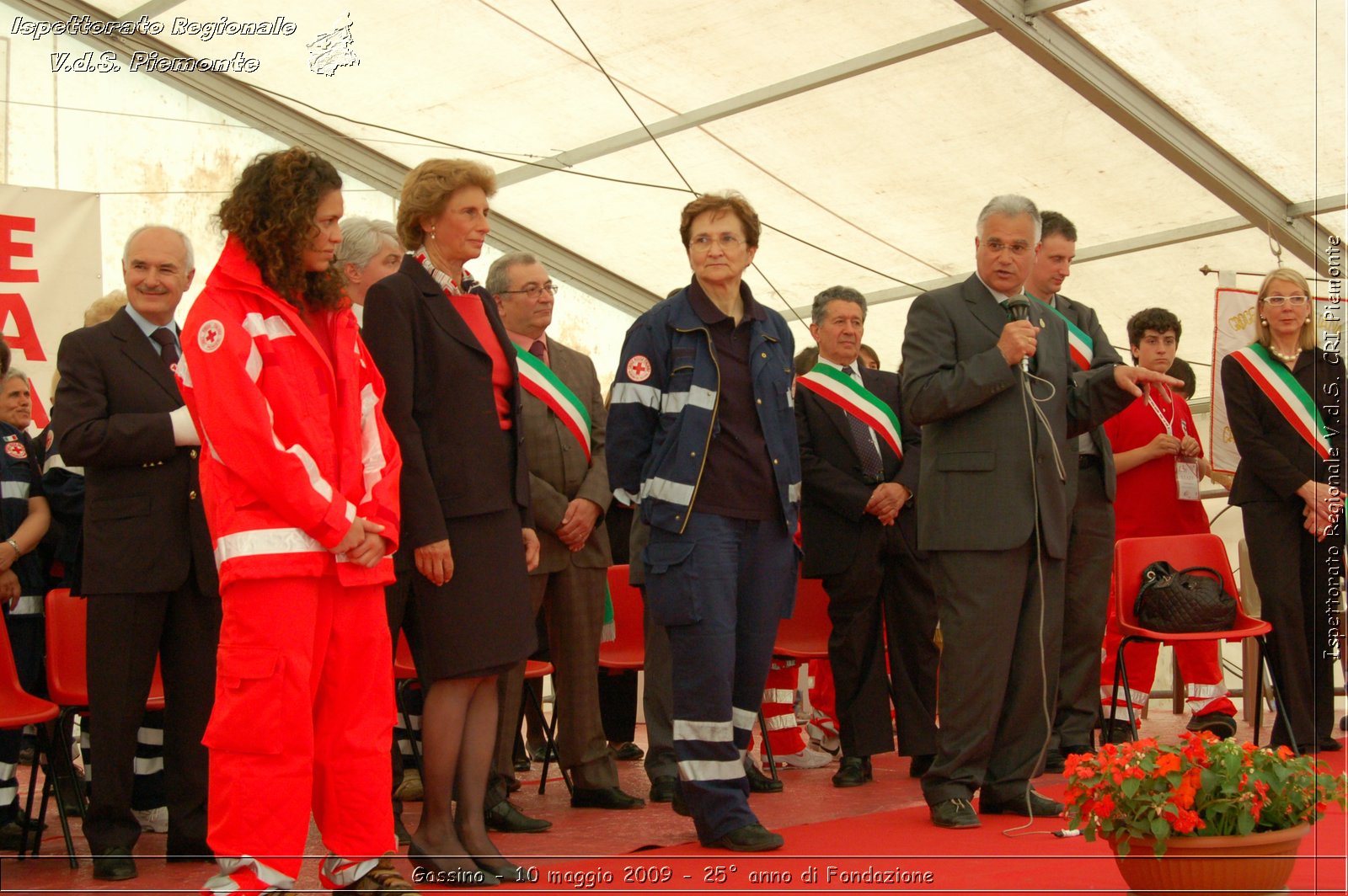 Gassino - 10 maggio 2009 - 25 anno di Fondazione -  Croce Rossa Italiana - Ispettorato Regionale Volontari del Soccorso Piemonte