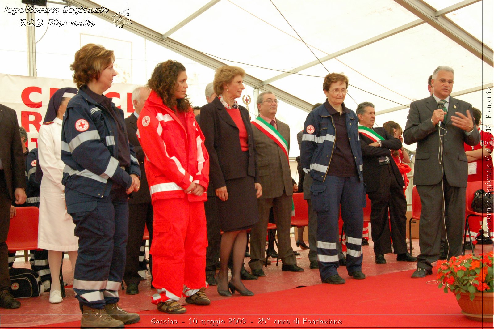 Gassino - 10 maggio 2009 - 25 anno di Fondazione -  Croce Rossa Italiana - Ispettorato Regionale Volontari del Soccorso Piemonte