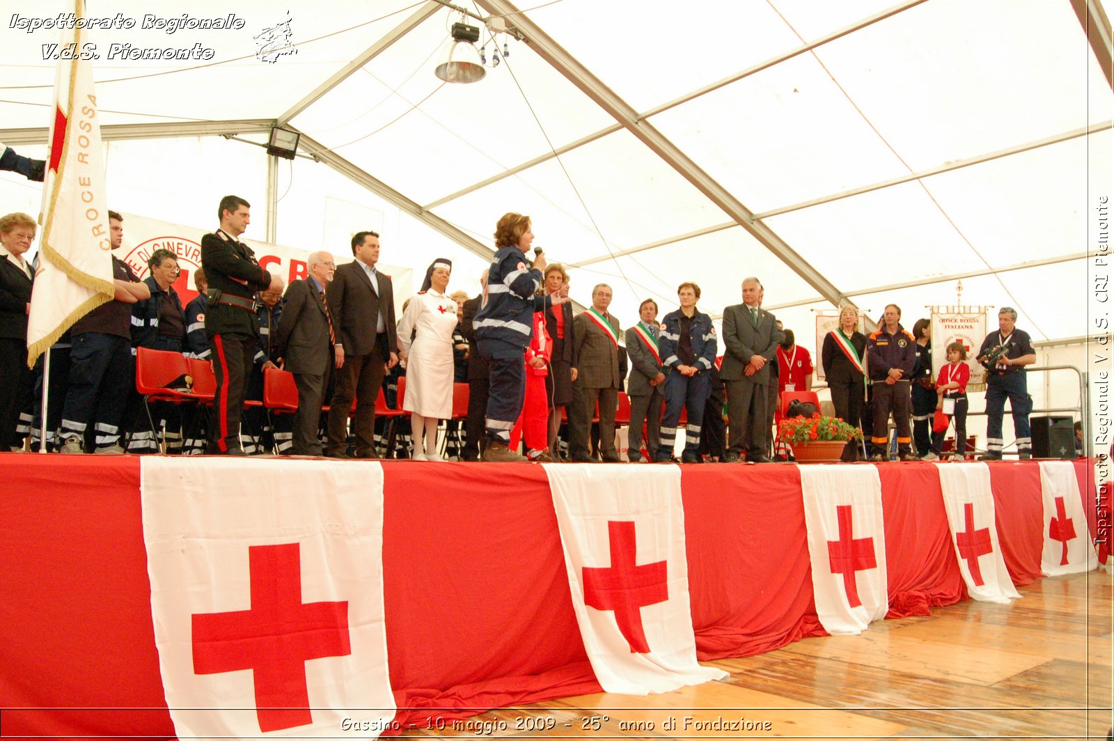 Gassino - 10 maggio 2009 - 25 anno di Fondazione -  Croce Rossa Italiana - Ispettorato Regionale Volontari del Soccorso Piemonte