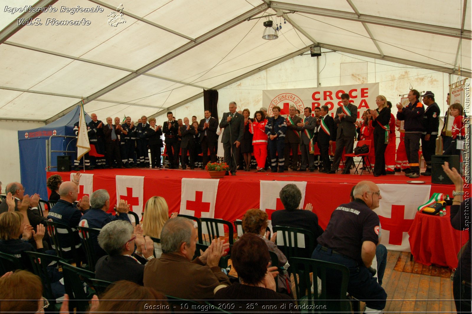 Gassino - 10 maggio 2009 - 25 anno di Fondazione -  Croce Rossa Italiana - Ispettorato Regionale Volontari del Soccorso Piemonte