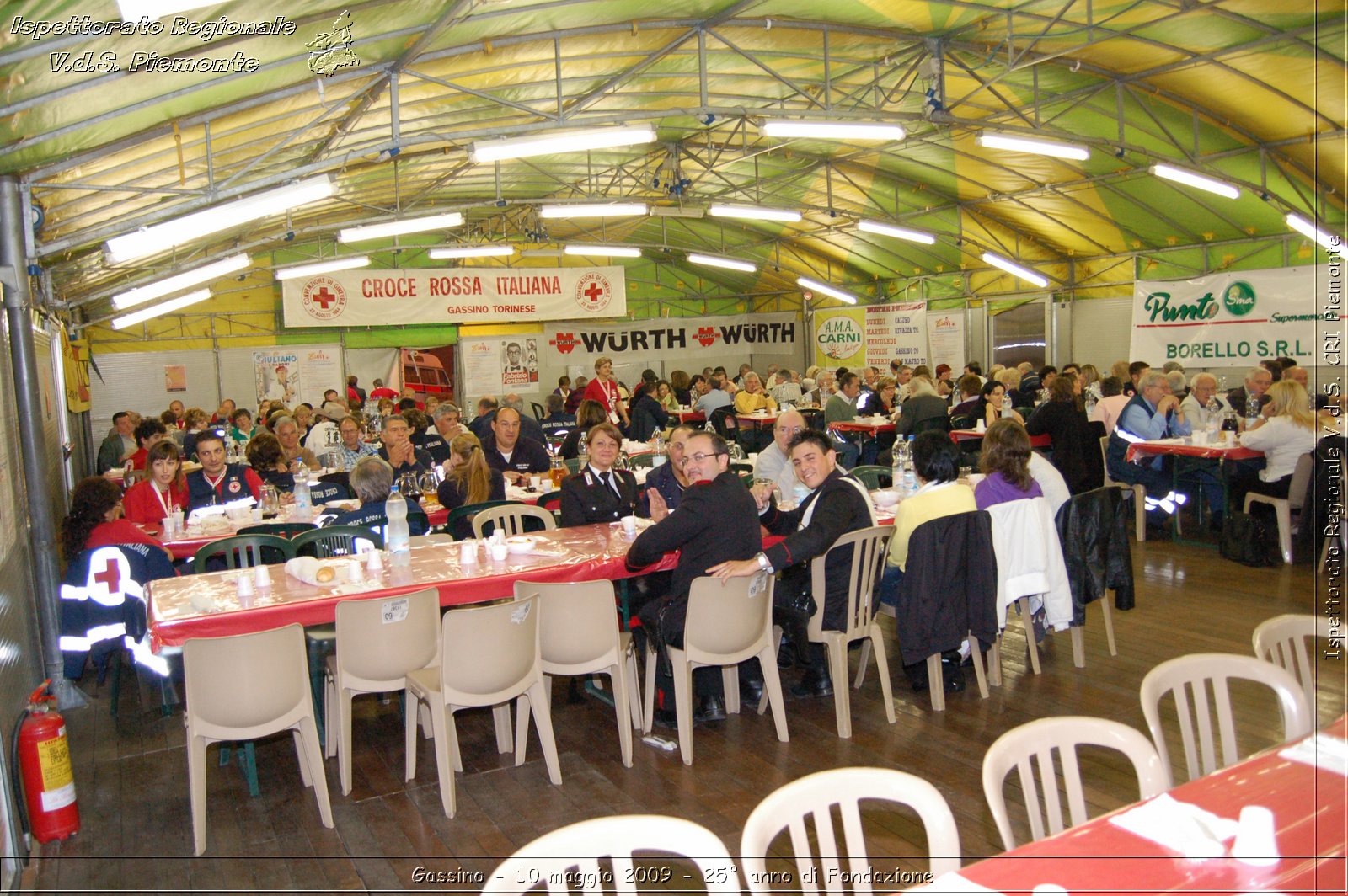 Gassino - 10 maggio 2009 - 25 anno di Fondazione -  Croce Rossa Italiana - Ispettorato Regionale Volontari del Soccorso Piemonte