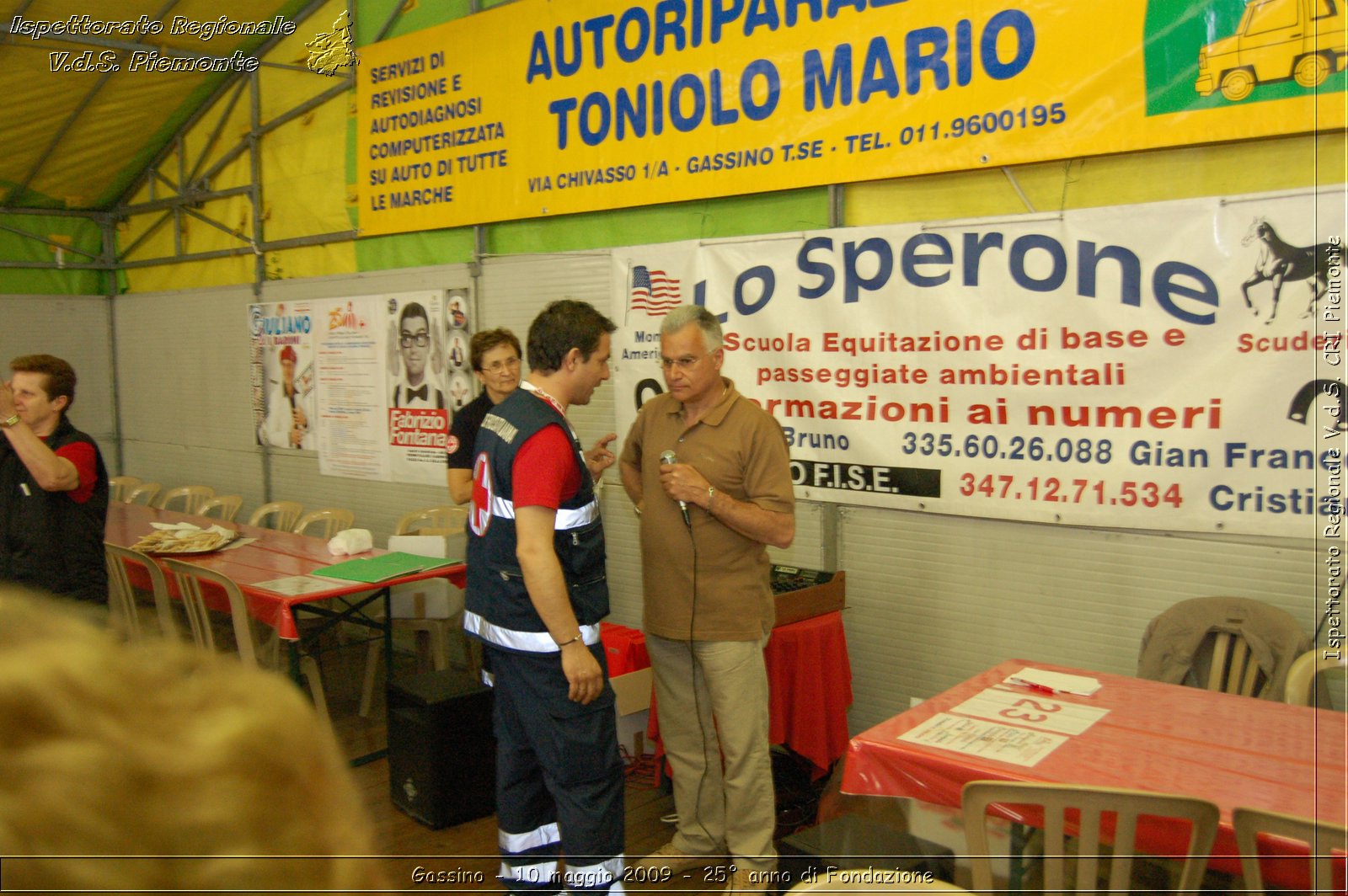 Gassino - 10 maggio 2009 - 25 anno di Fondazione -  Croce Rossa Italiana - Ispettorato Regionale Volontari del Soccorso Piemonte