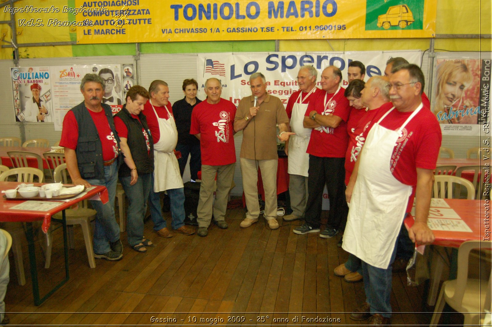 Gassino - 10 maggio 2009 - 25 anno di Fondazione -  Croce Rossa Italiana - Ispettorato Regionale Volontari del Soccorso Piemonte