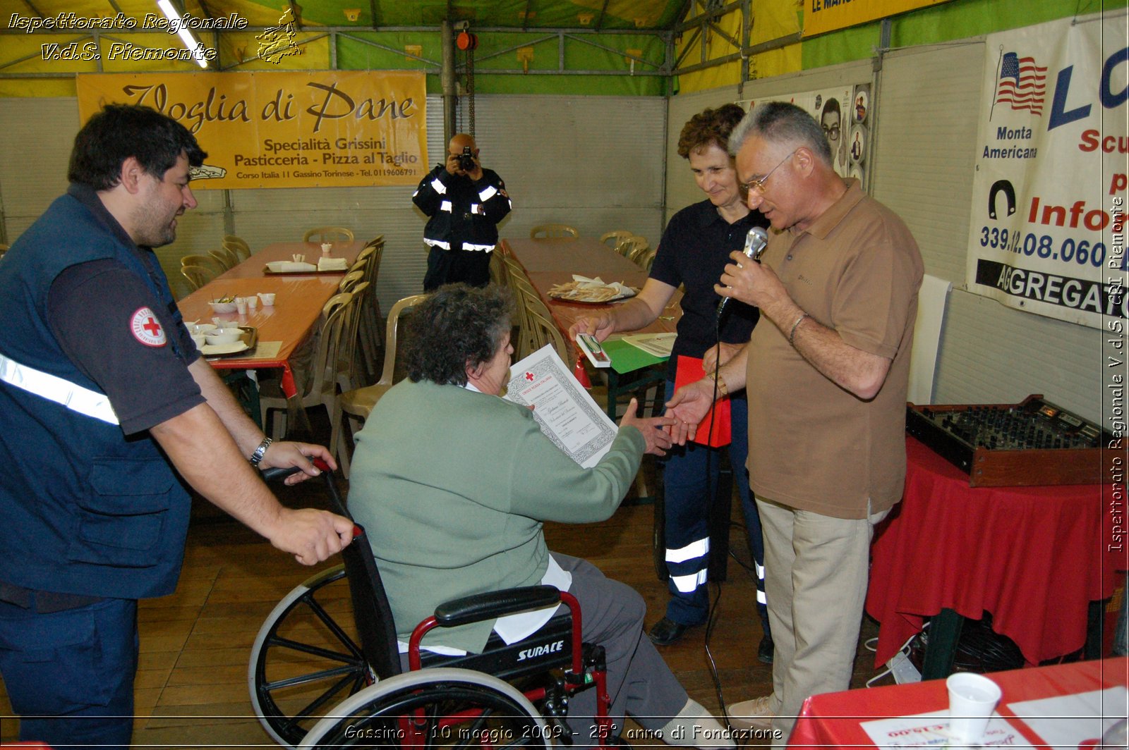 Gassino - 10 maggio 2009 - 25 anno di Fondazione -  Croce Rossa Italiana - Ispettorato Regionale Volontari del Soccorso Piemonte