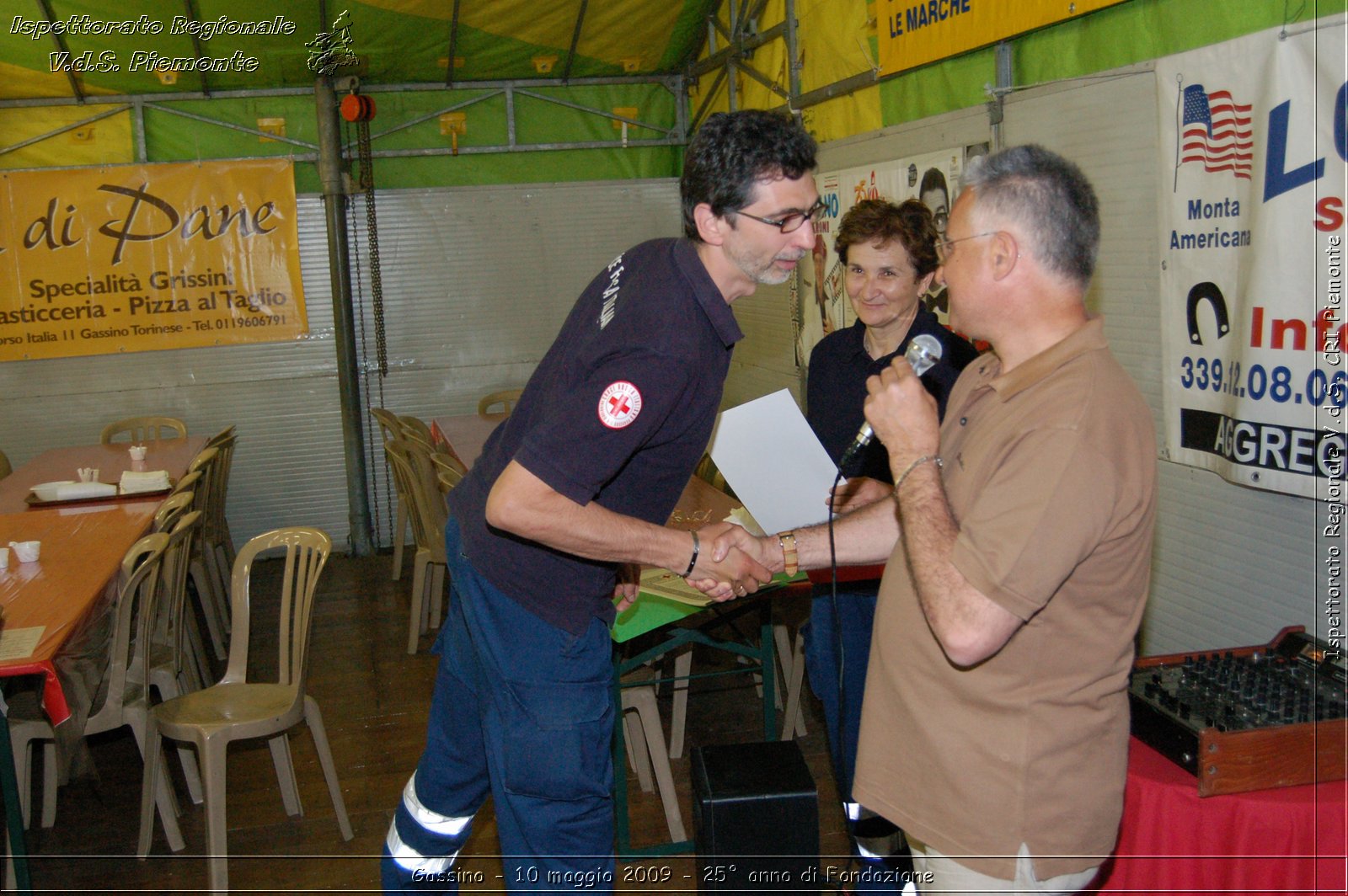 Gassino - 10 maggio 2009 - 25 anno di Fondazione -  Croce Rossa Italiana - Ispettorato Regionale Volontari del Soccorso Piemonte