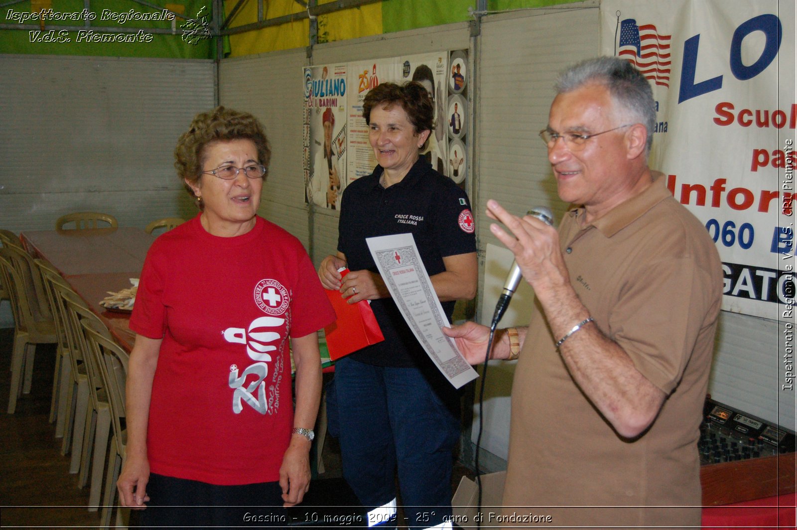 Gassino - 10 maggio 2009 - 25 anno di Fondazione -  Croce Rossa Italiana - Ispettorato Regionale Volontari del Soccorso Piemonte