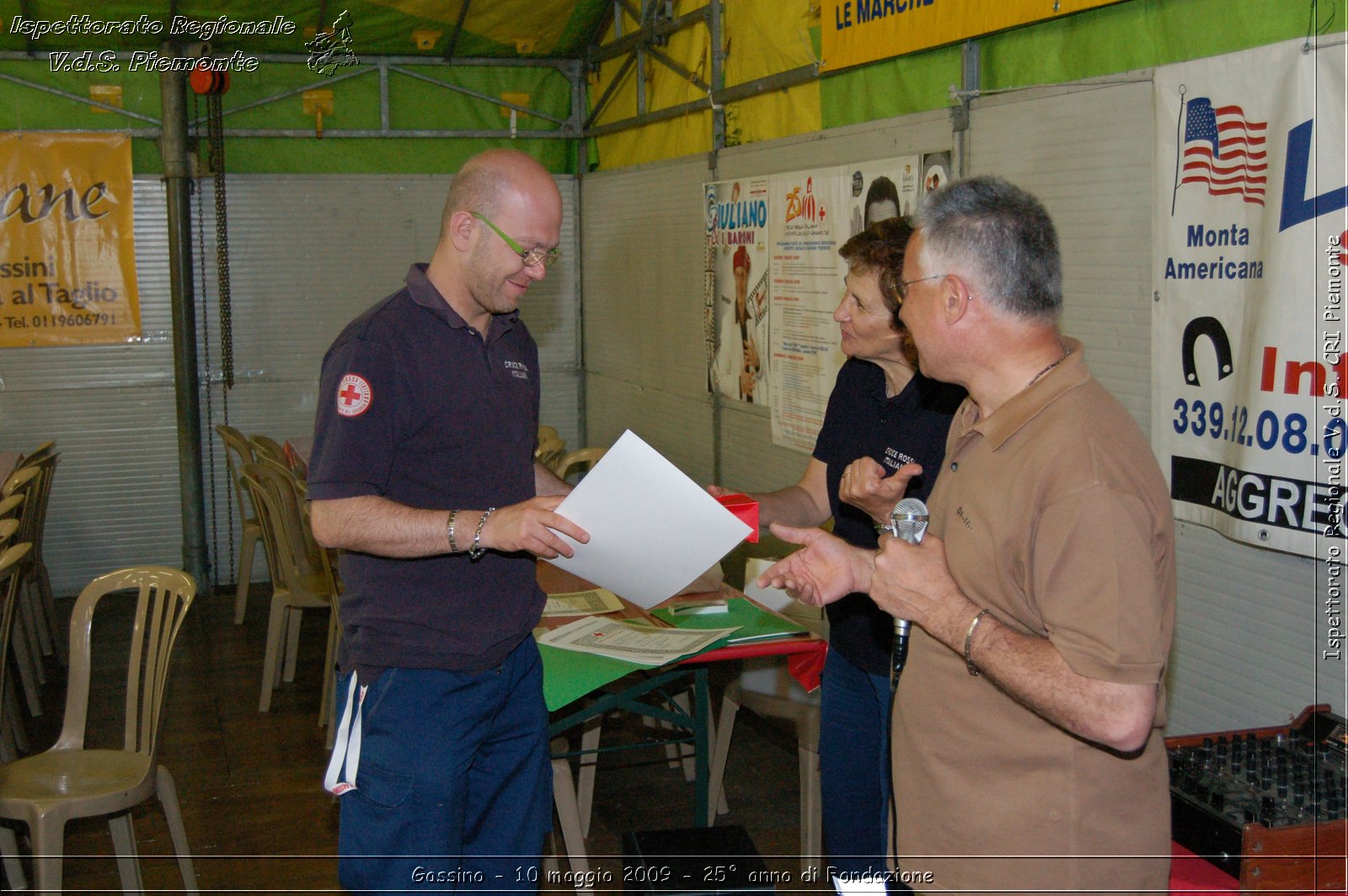 Gassino - 10 maggio 2009 - 25 anno di Fondazione -  Croce Rossa Italiana - Ispettorato Regionale Volontari del Soccorso Piemonte