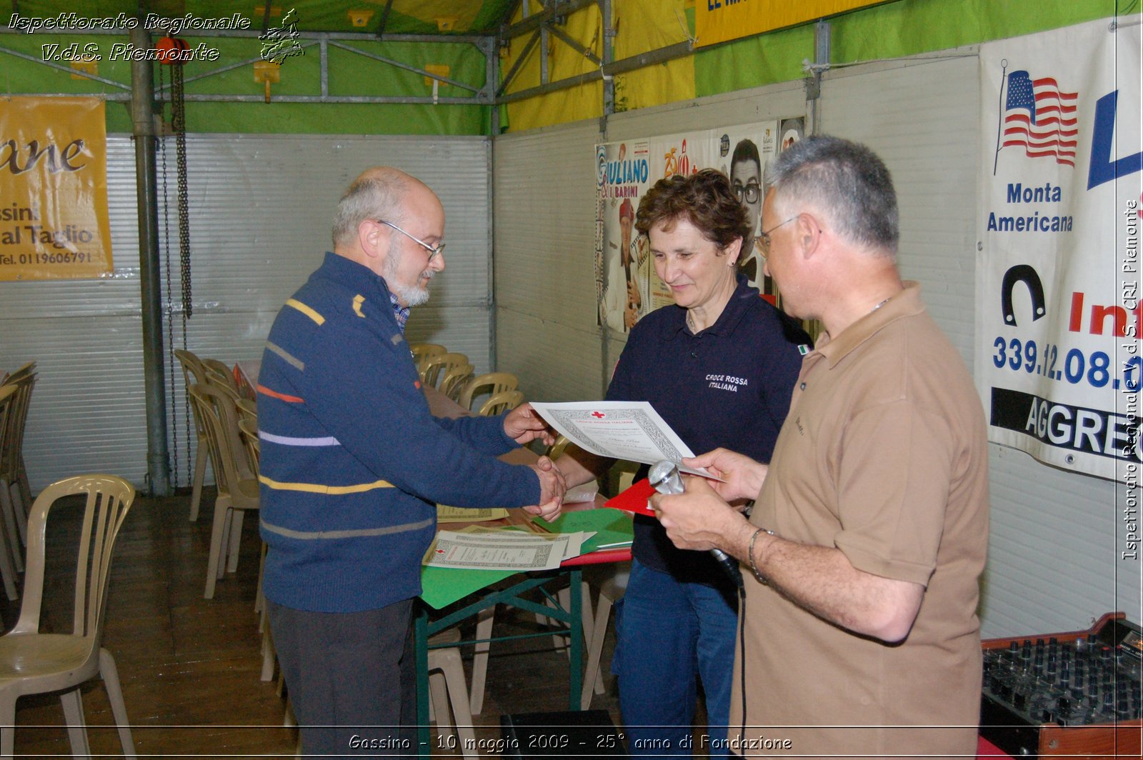 Gassino - 10 maggio 2009 - 25 anno di Fondazione -  Croce Rossa Italiana - Ispettorato Regionale Volontari del Soccorso Piemonte