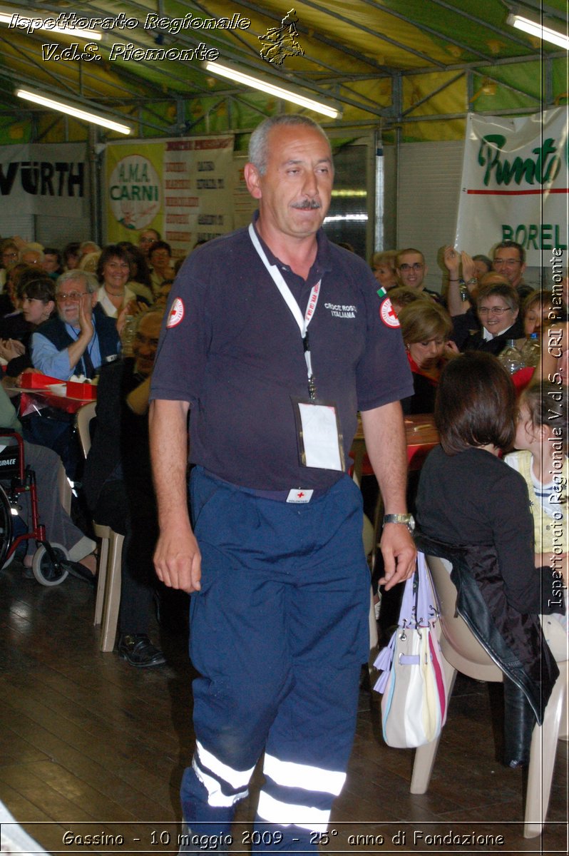 Gassino - 10 maggio 2009 - 25 anno di Fondazione -  Croce Rossa Italiana - Ispettorato Regionale Volontari del Soccorso Piemonte