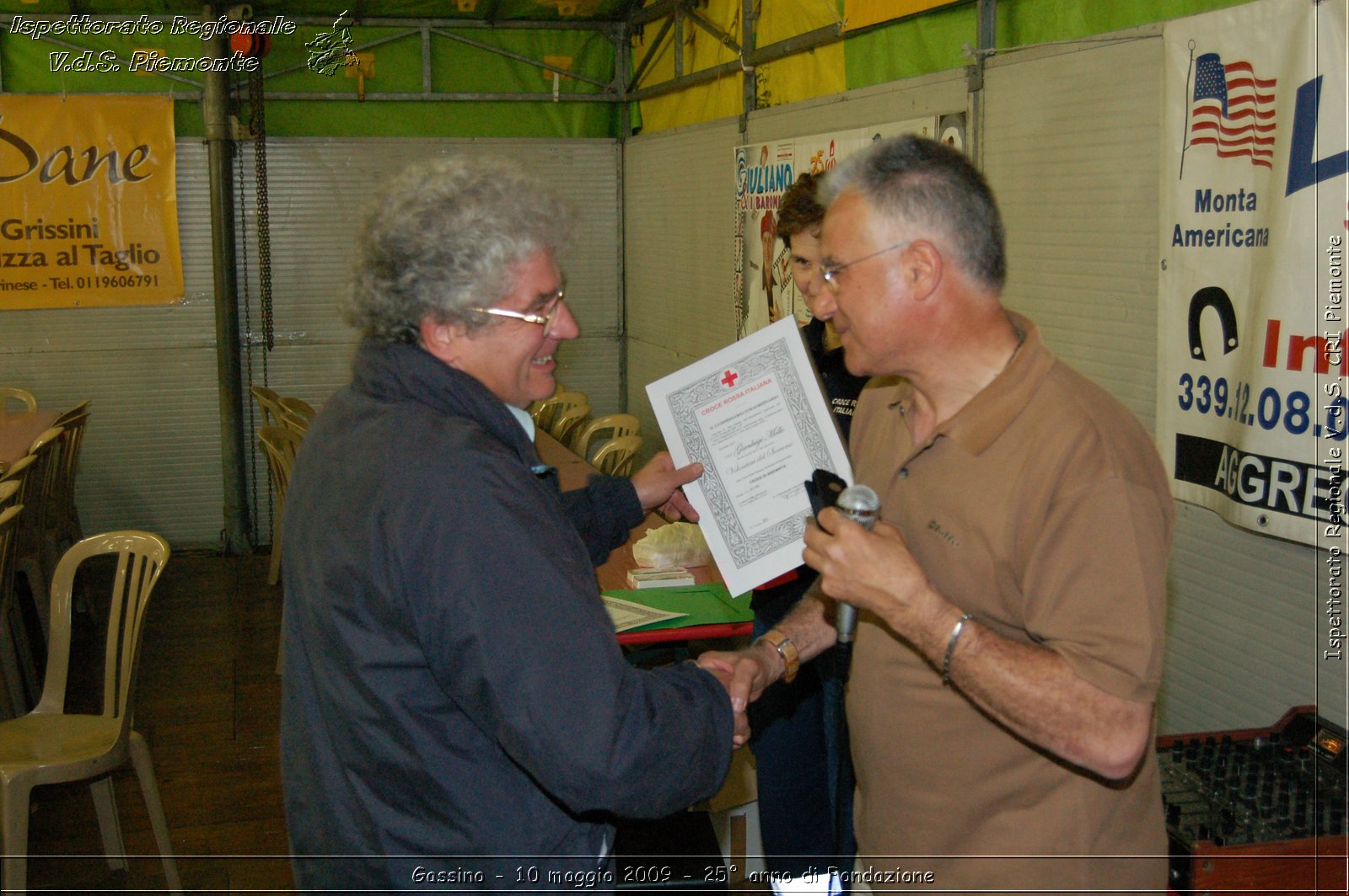 Gassino - 10 maggio 2009 - 25 anno di Fondazione -  Croce Rossa Italiana - Ispettorato Regionale Volontari del Soccorso Piemonte