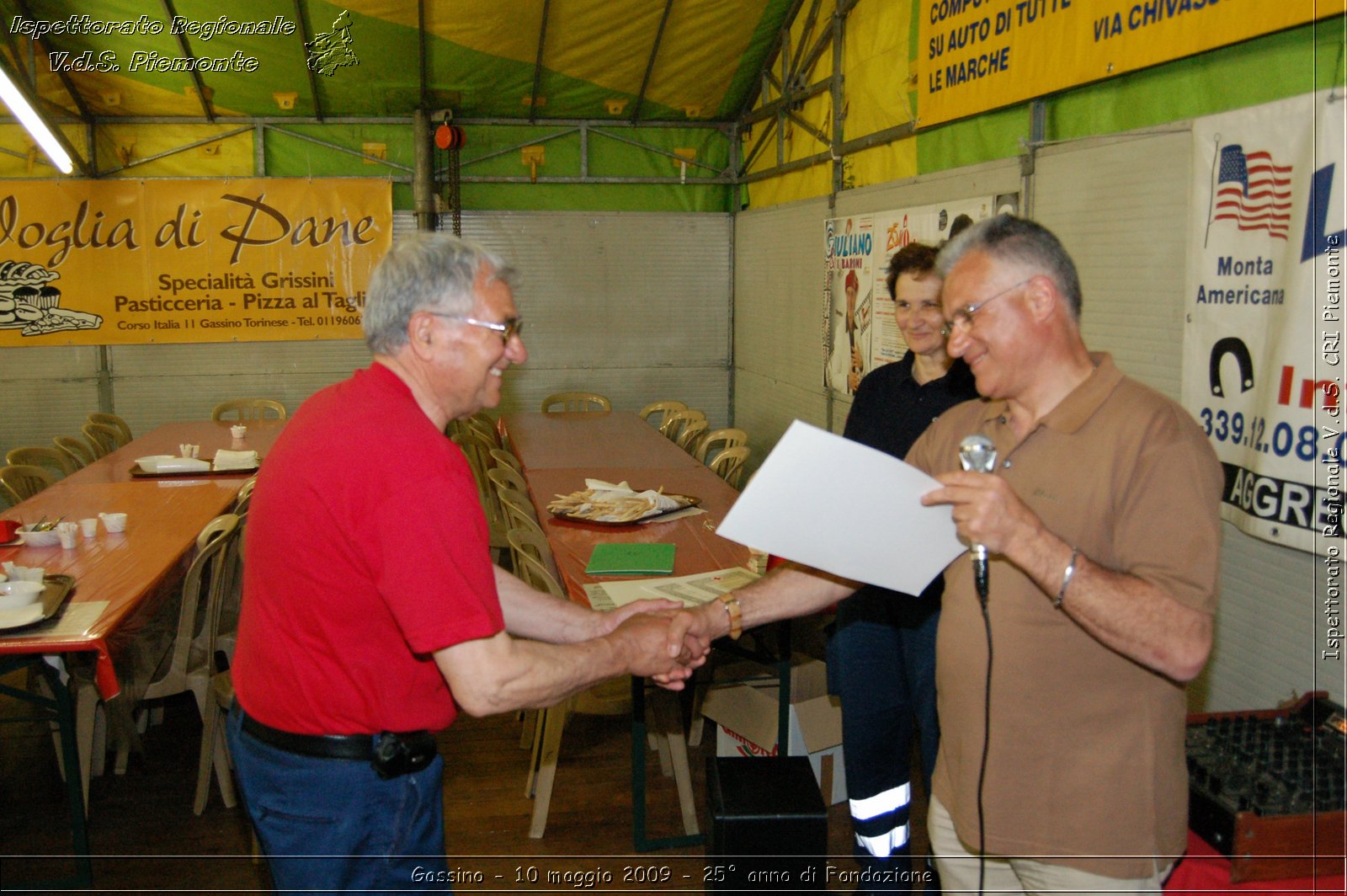 Gassino - 10 maggio 2009 - 25 anno di Fondazione -  Croce Rossa Italiana - Ispettorato Regionale Volontari del Soccorso Piemonte