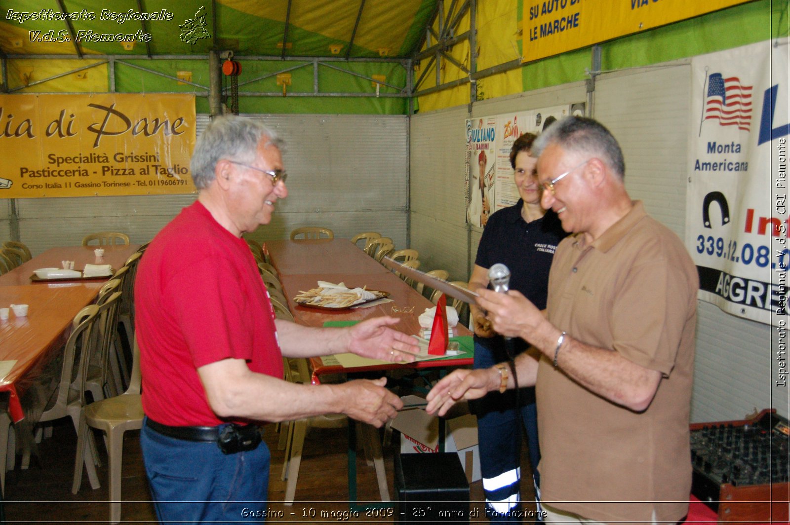 Gassino - 10 maggio 2009 - 25 anno di Fondazione -  Croce Rossa Italiana - Ispettorato Regionale Volontari del Soccorso Piemonte