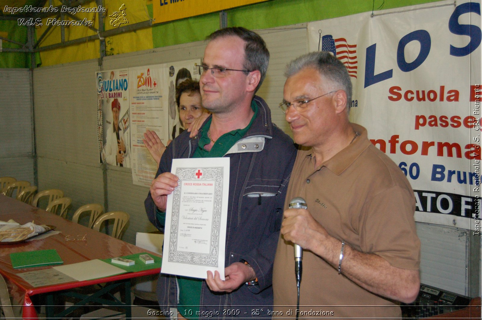 Gassino - 10 maggio 2009 - 25 anno di Fondazione -  Croce Rossa Italiana - Ispettorato Regionale Volontari del Soccorso Piemonte