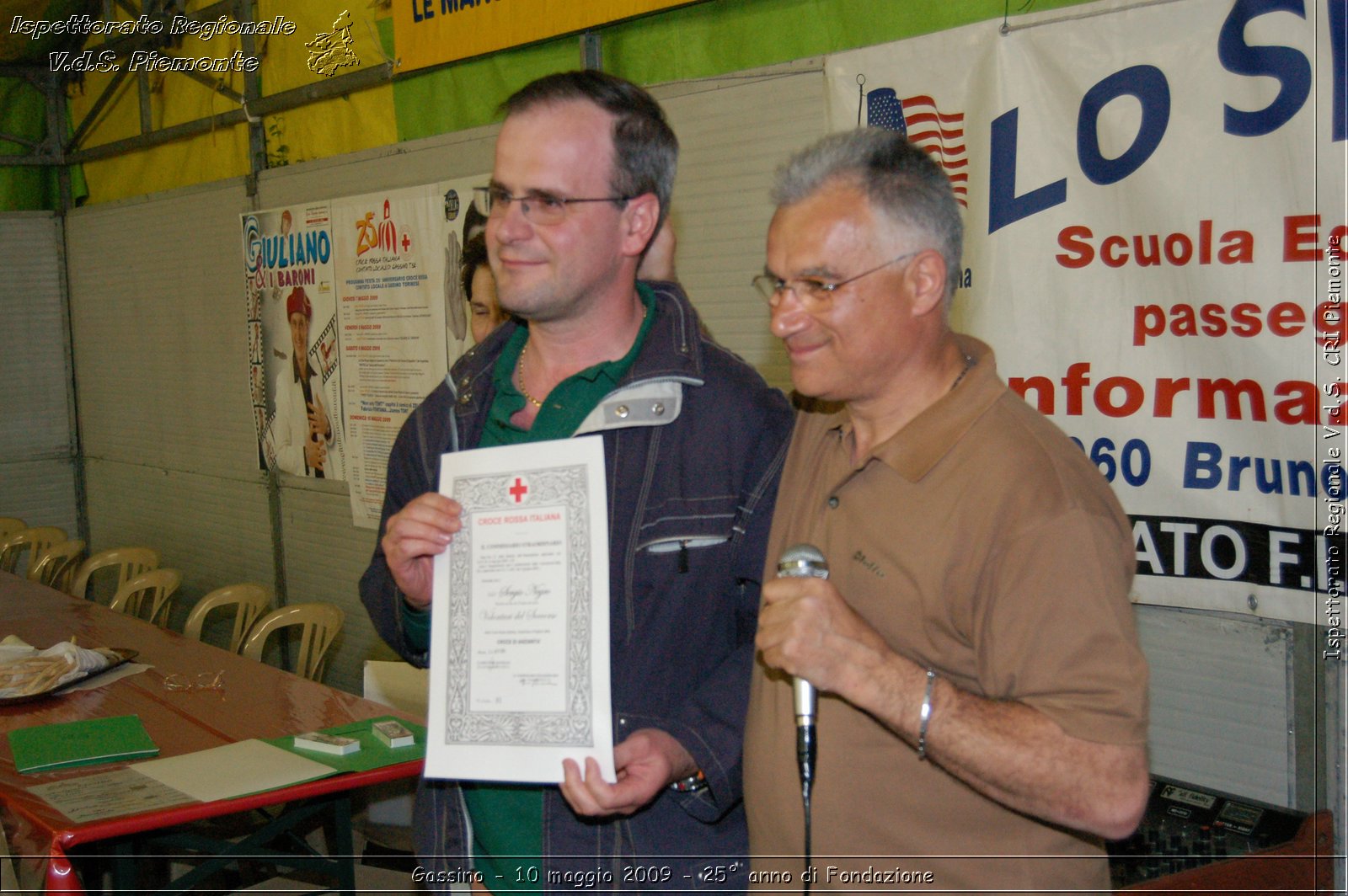 Gassino - 10 maggio 2009 - 25 anno di Fondazione -  Croce Rossa Italiana - Ispettorato Regionale Volontari del Soccorso Piemonte