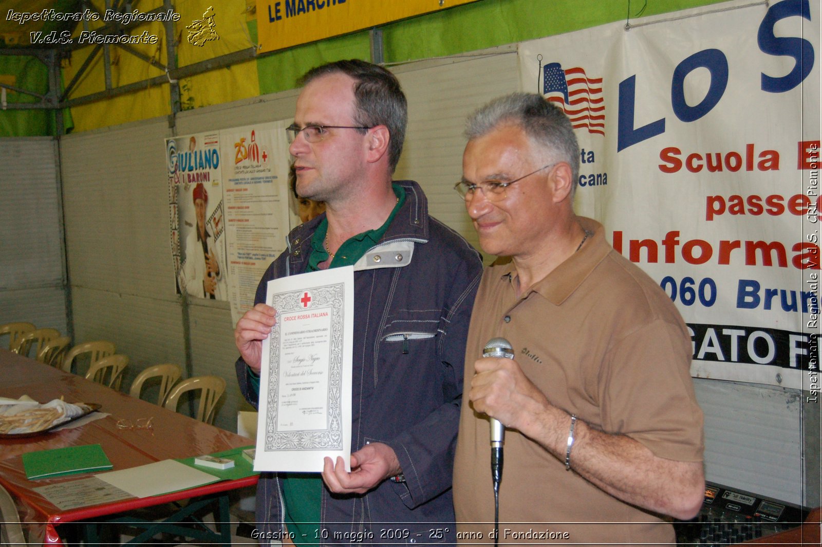 Gassino - 10 maggio 2009 - 25 anno di Fondazione -  Croce Rossa Italiana - Ispettorato Regionale Volontari del Soccorso Piemonte