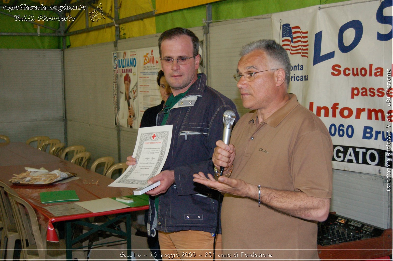 Gassino - 10 maggio 2009 - 25 anno di Fondazione -  Croce Rossa Italiana - Ispettorato Regionale Volontari del Soccorso Piemonte