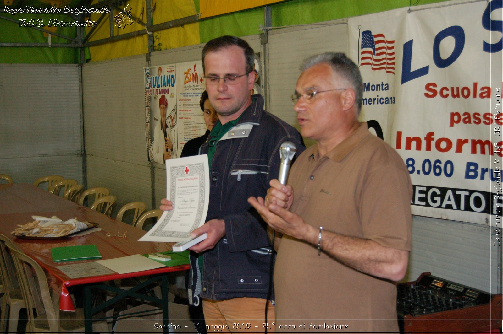 Gassino - 10 maggio 2009 - 25 anno di Fondazione -  Croce Rossa Italiana - Ispettorato Regionale Volontari del Soccorso Piemonte