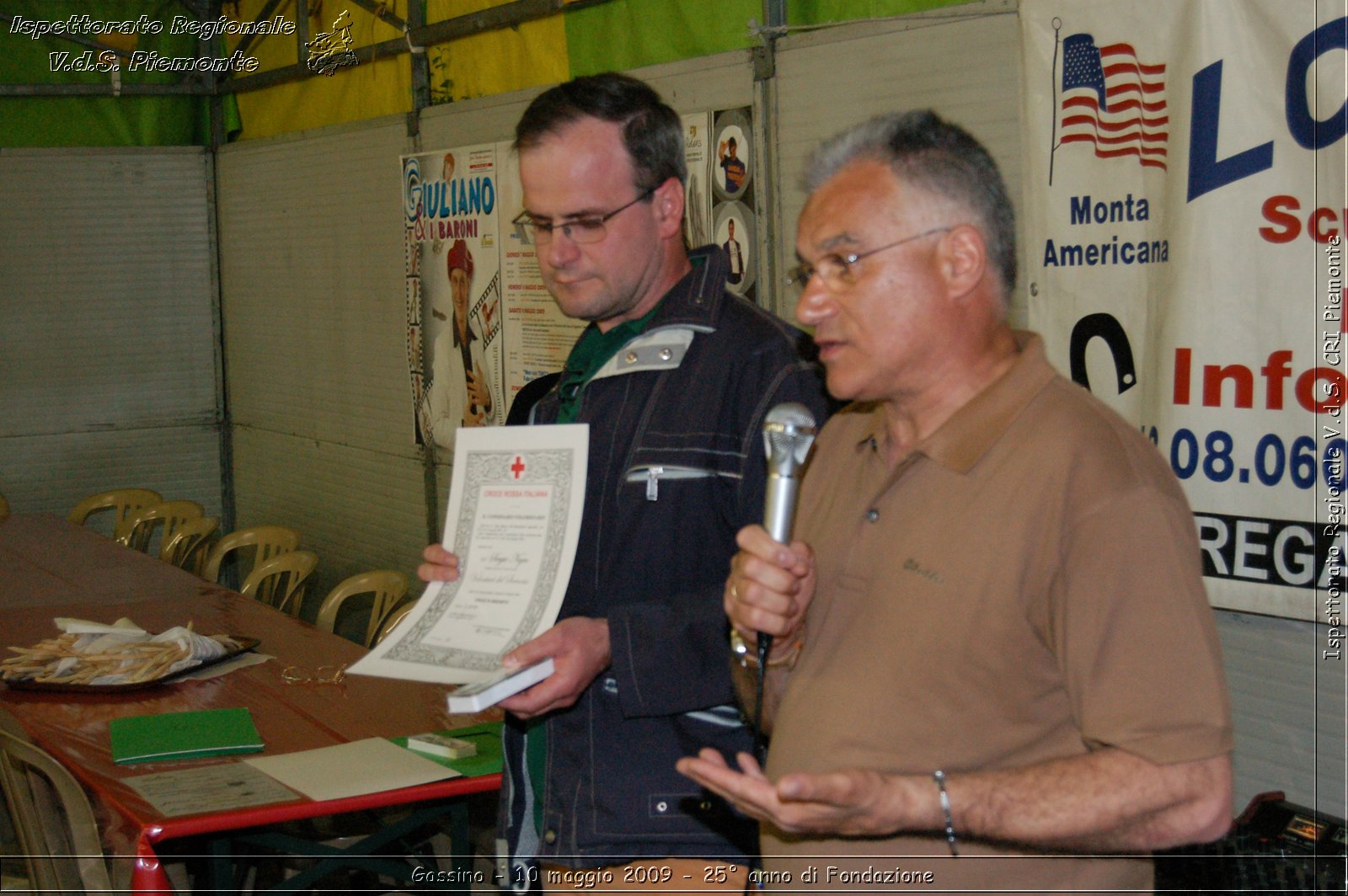 Gassino - 10 maggio 2009 - 25 anno di Fondazione -  Croce Rossa Italiana - Ispettorato Regionale Volontari del Soccorso Piemonte