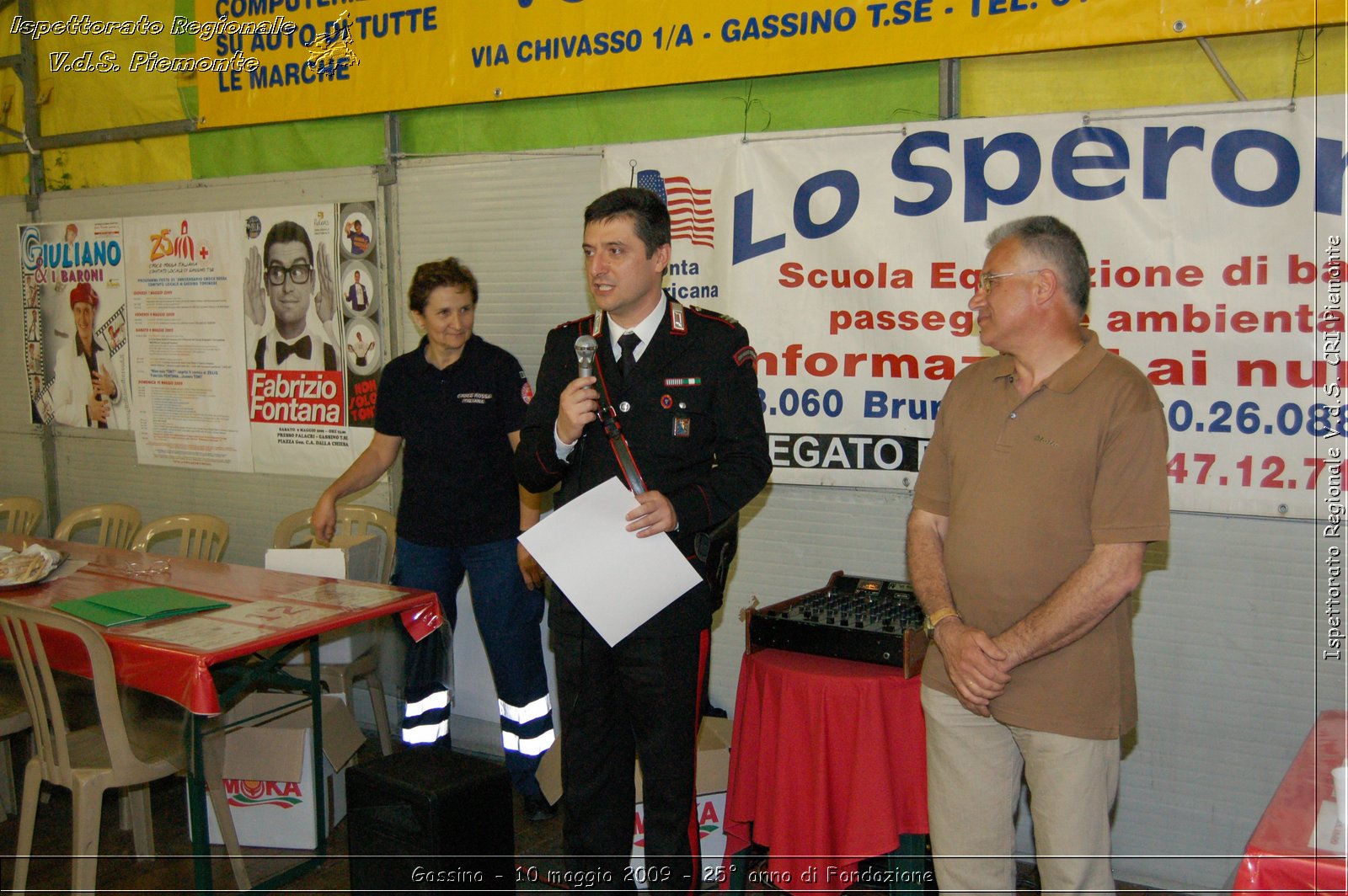 Gassino - 10 maggio 2009 - 25 anno di Fondazione -  Croce Rossa Italiana - Ispettorato Regionale Volontari del Soccorso Piemonte