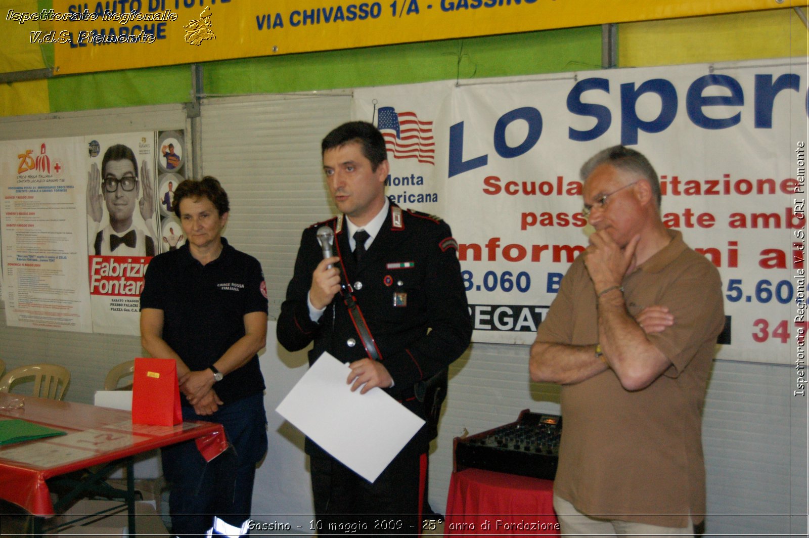 Gassino - 10 maggio 2009 - 25 anno di Fondazione -  Croce Rossa Italiana - Ispettorato Regionale Volontari del Soccorso Piemonte