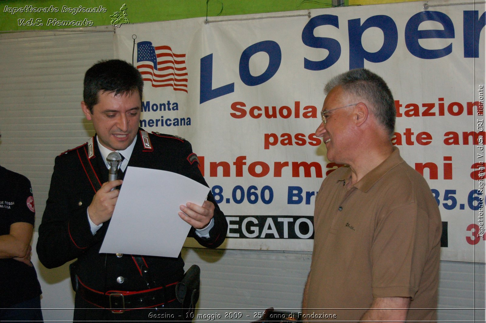 Gassino - 10 maggio 2009 - 25 anno di Fondazione -  Croce Rossa Italiana - Ispettorato Regionale Volontari del Soccorso Piemonte