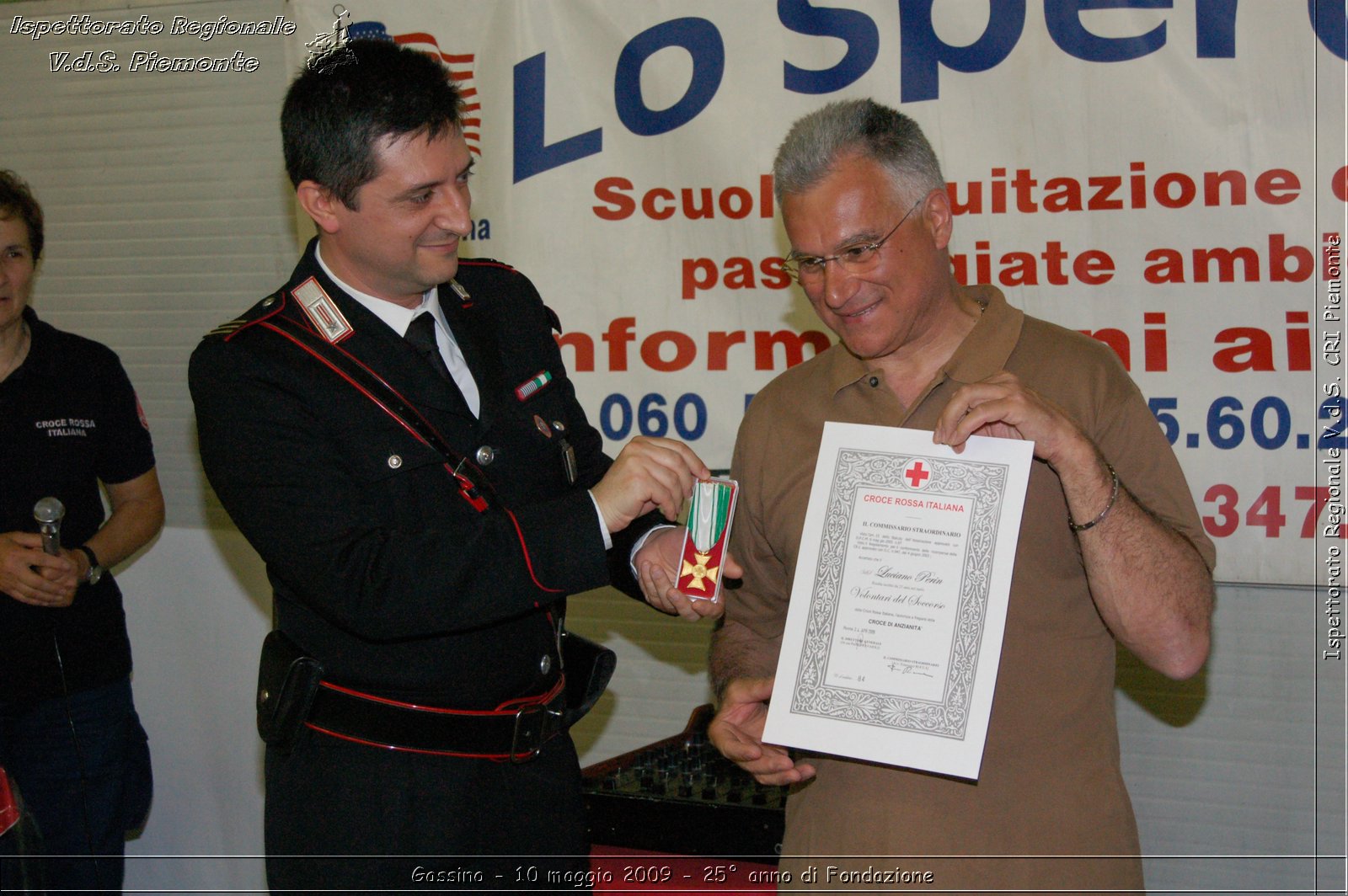 Gassino - 10 maggio 2009 - 25 anno di Fondazione -  Croce Rossa Italiana - Ispettorato Regionale Volontari del Soccorso Piemonte