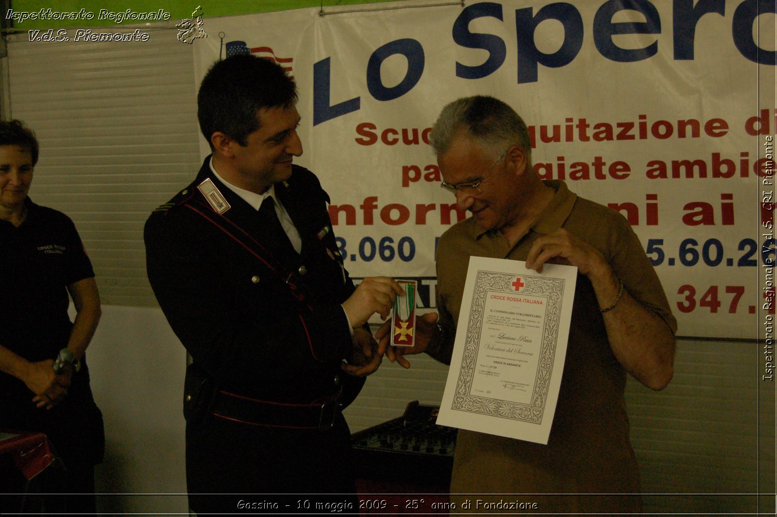 Gassino - 10 maggio 2009 - 25 anno di Fondazione -  Croce Rossa Italiana - Ispettorato Regionale Volontari del Soccorso Piemonte