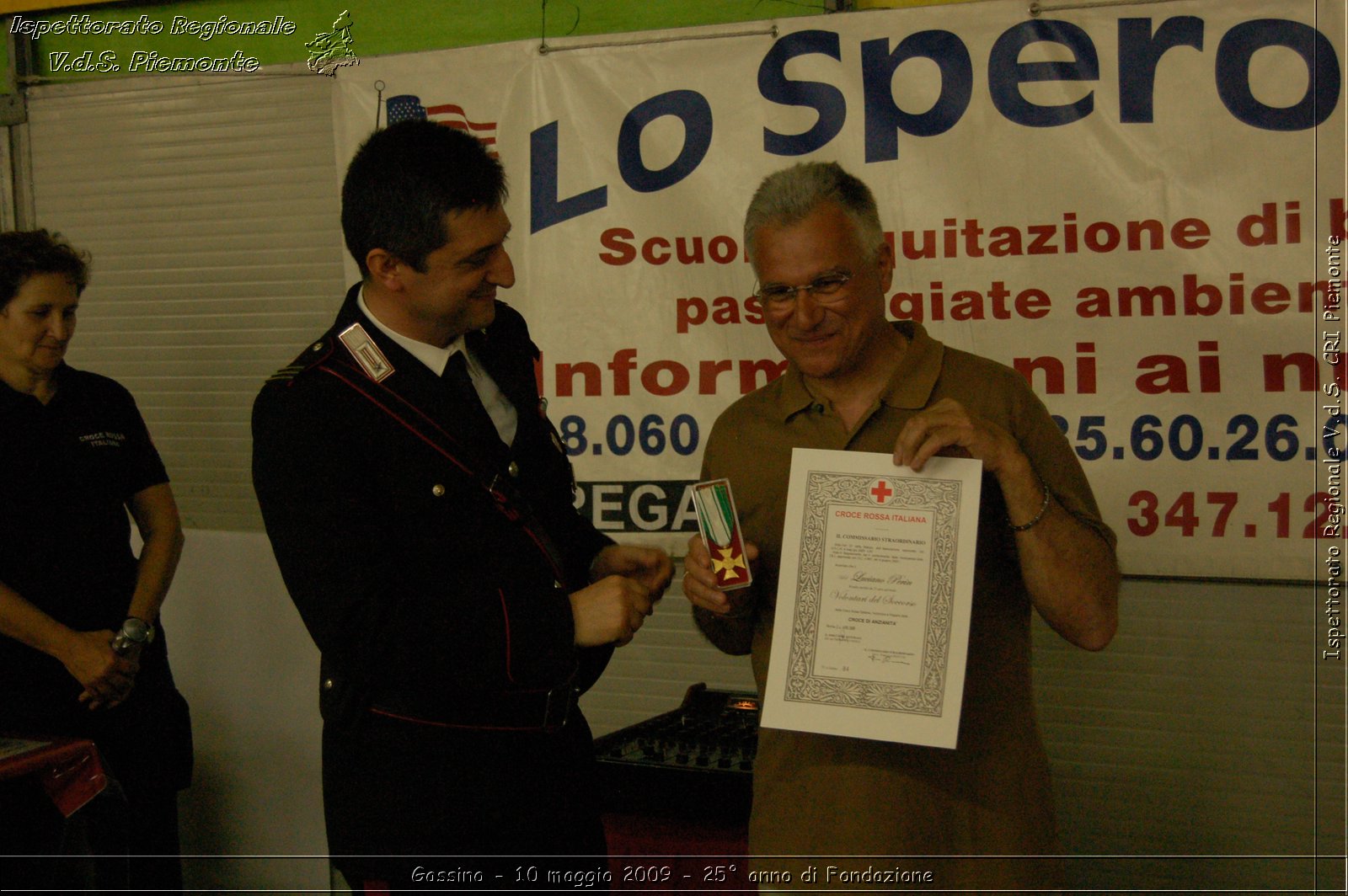 Gassino - 10 maggio 2009 - 25 anno di Fondazione -  Croce Rossa Italiana - Ispettorato Regionale Volontari del Soccorso Piemonte