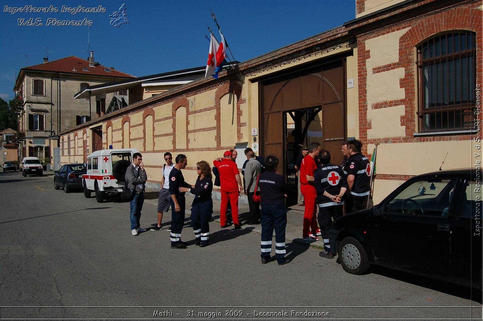 Mathi -  31 maggio 2009 - Decennale Fondazione -  Croce Rossa Italiana - Ispettorato Regionale Volontari del Soccorso Piemonte