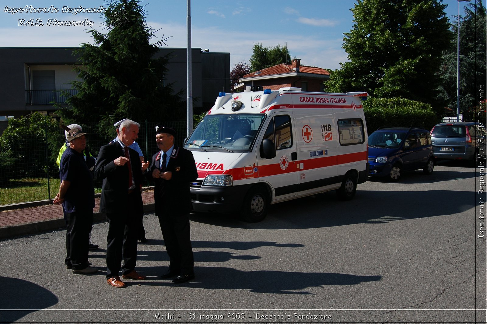 Mathi -  31 maggio 2009 - Decennale Fondazione -  Croce Rossa Italiana - Ispettorato Regionale Volontari del Soccorso Piemonte