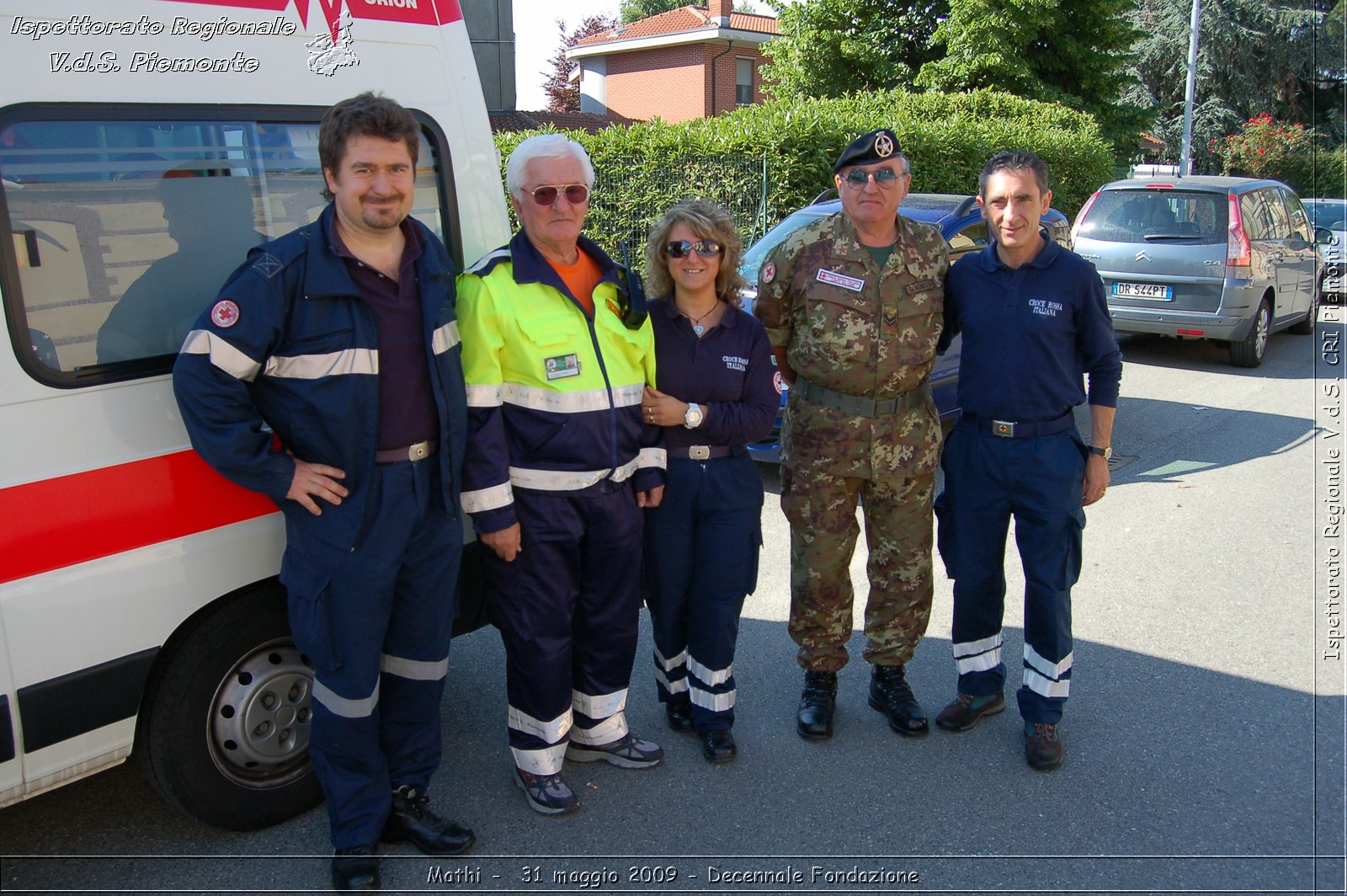 Mathi -  31 maggio 2009 - Decennale Fondazione -  Croce Rossa Italiana - Ispettorato Regionale Volontari del Soccorso Piemonte