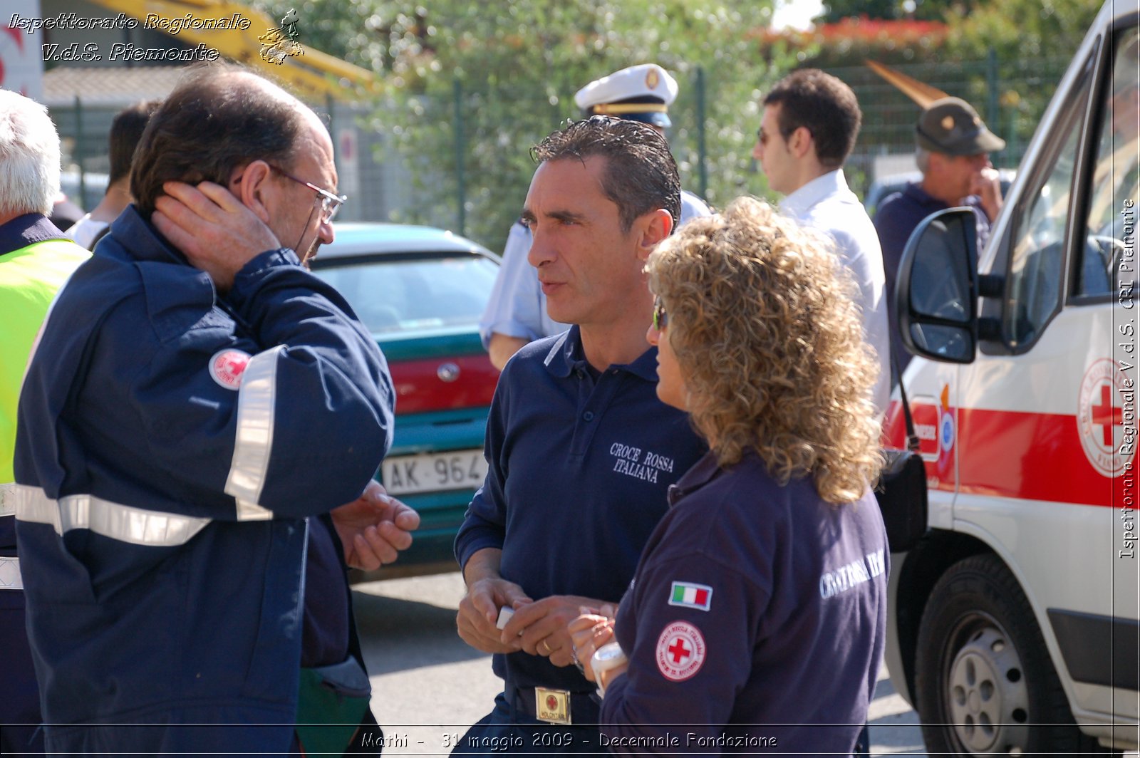 Mathi -  31 maggio 2009 - Decennale Fondazione -  Croce Rossa Italiana - Ispettorato Regionale Volontari del Soccorso Piemonte