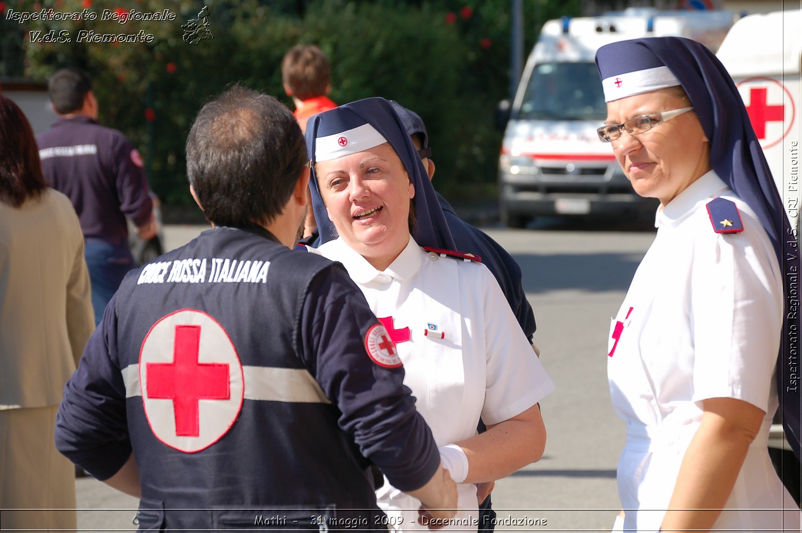 Mathi -  31 maggio 2009 - Decennale Fondazione -  Croce Rossa Italiana - Ispettorato Regionale Volontari del Soccorso Piemonte