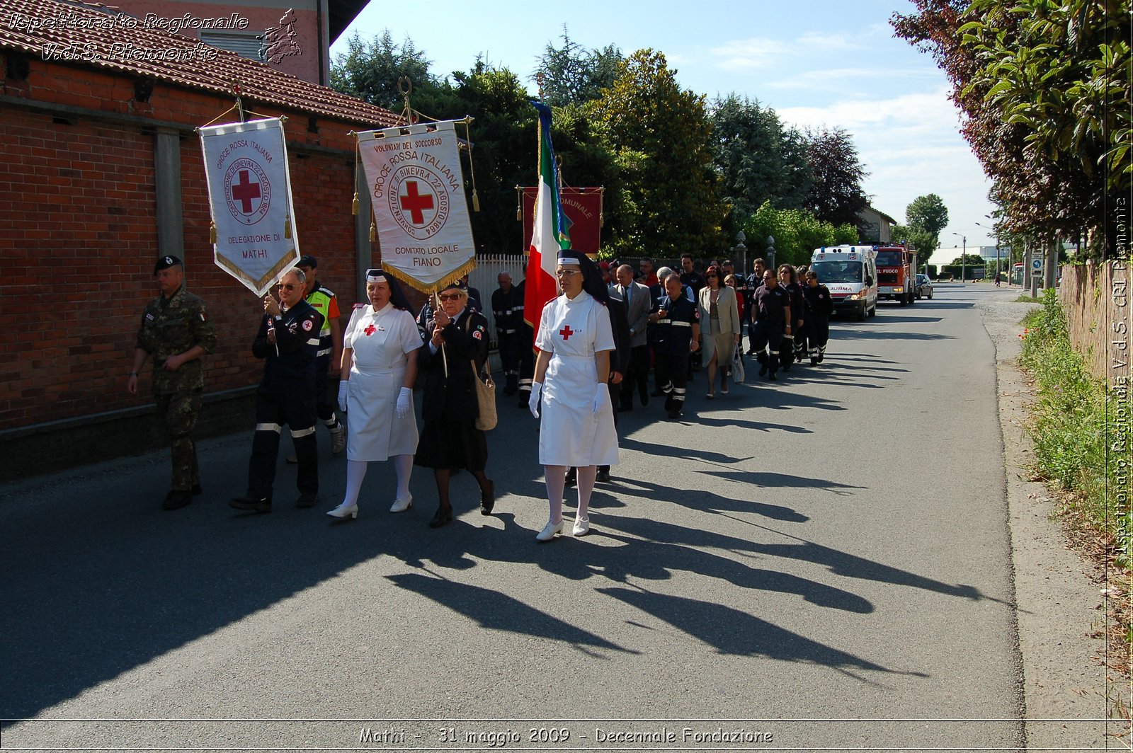 Mathi -  31 maggio 2009 - Decennale Fondazione -  Croce Rossa Italiana - Ispettorato Regionale Volontari del Soccorso Piemonte