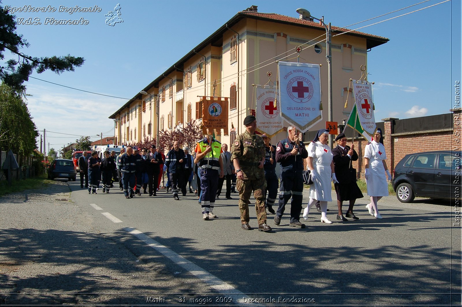 Mathi -  31 maggio 2009 - Decennale Fondazione -  Croce Rossa Italiana - Ispettorato Regionale Volontari del Soccorso Piemonte