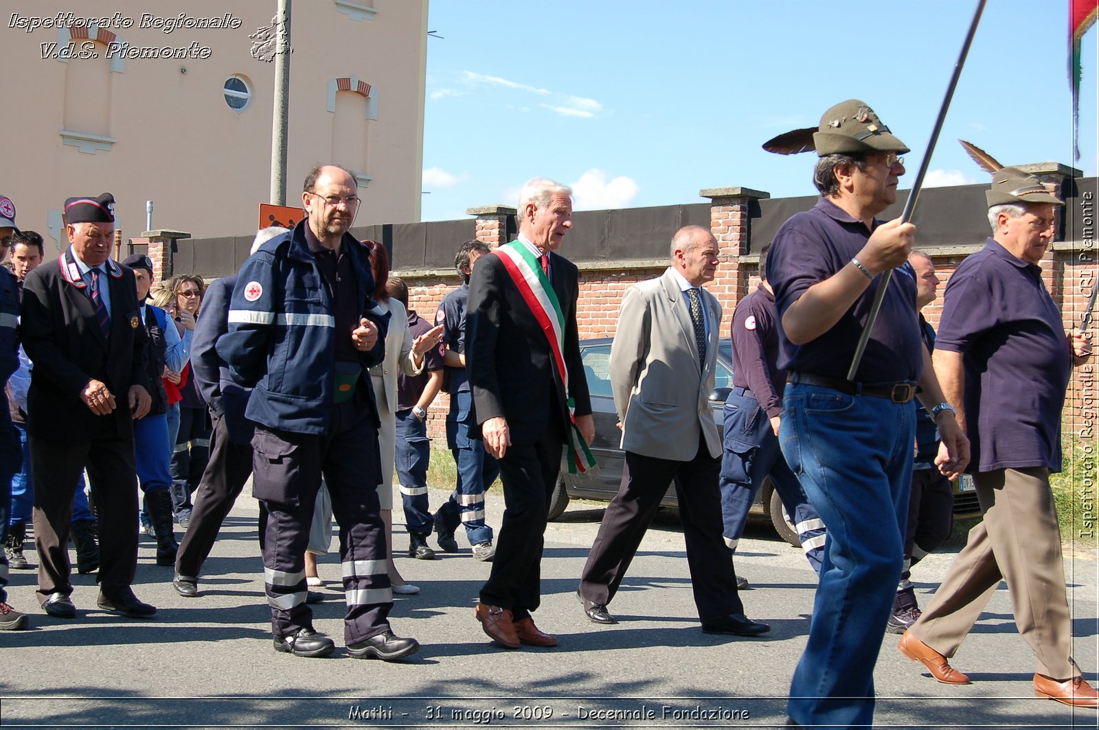 Mathi -  31 maggio 2009 - Decennale Fondazione -  Croce Rossa Italiana - Ispettorato Regionale Volontari del Soccorso Piemonte