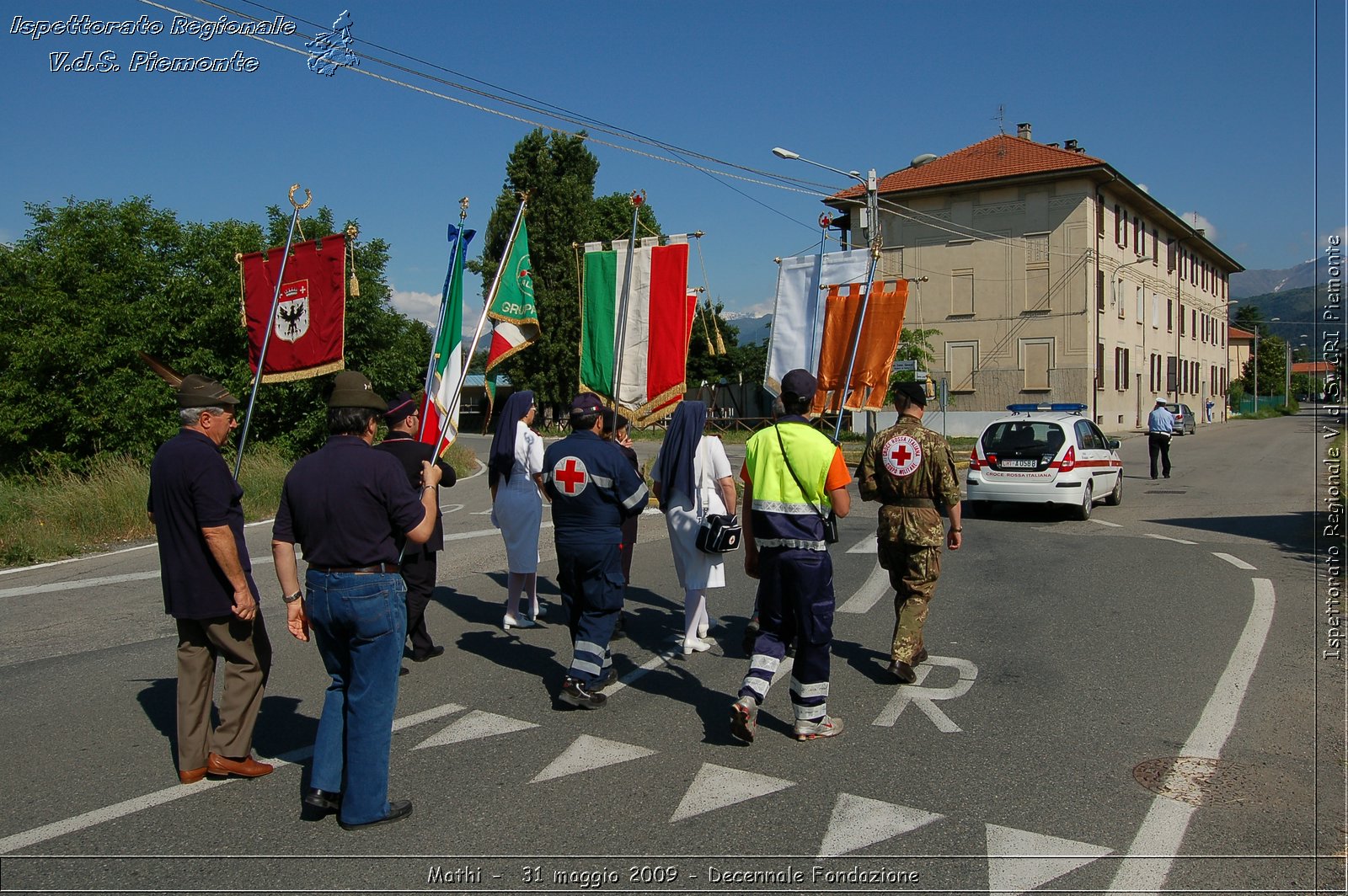 Mathi -  31 maggio 2009 - Decennale Fondazione -  Croce Rossa Italiana - Ispettorato Regionale Volontari del Soccorso Piemonte