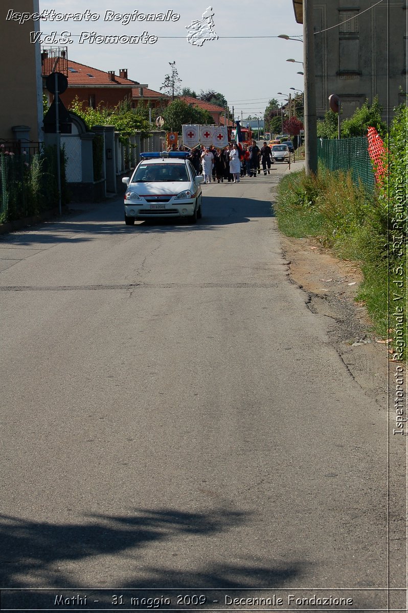 Mathi -  31 maggio 2009 - Decennale Fondazione -  Croce Rossa Italiana - Ispettorato Regionale Volontari del Soccorso Piemonte