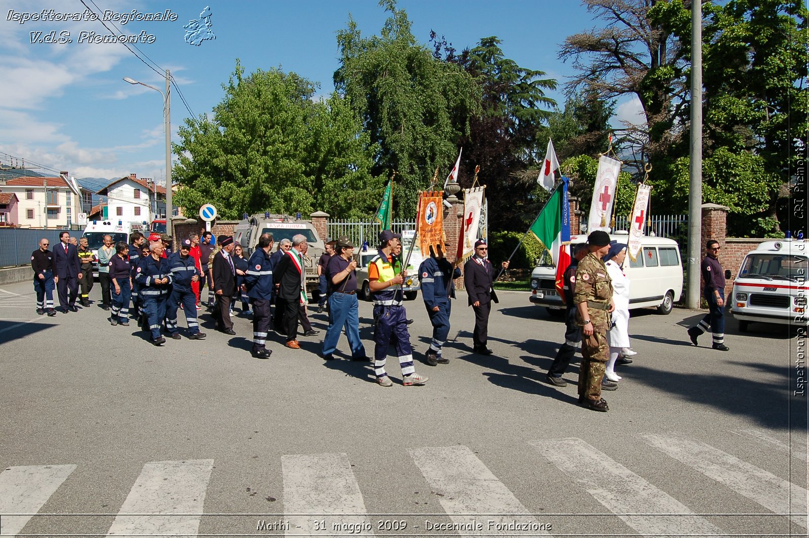 Mathi -  31 maggio 2009 - Decennale Fondazione -  Croce Rossa Italiana - Ispettorato Regionale Volontari del Soccorso Piemonte