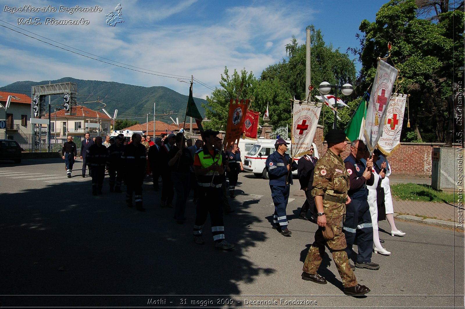 Mathi -  31 maggio 2009 - Decennale Fondazione -  Croce Rossa Italiana - Ispettorato Regionale Volontari del Soccorso Piemonte