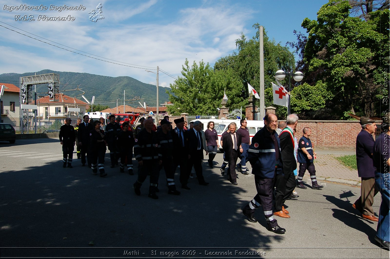 Mathi -  31 maggio 2009 - Decennale Fondazione -  Croce Rossa Italiana - Ispettorato Regionale Volontari del Soccorso Piemonte