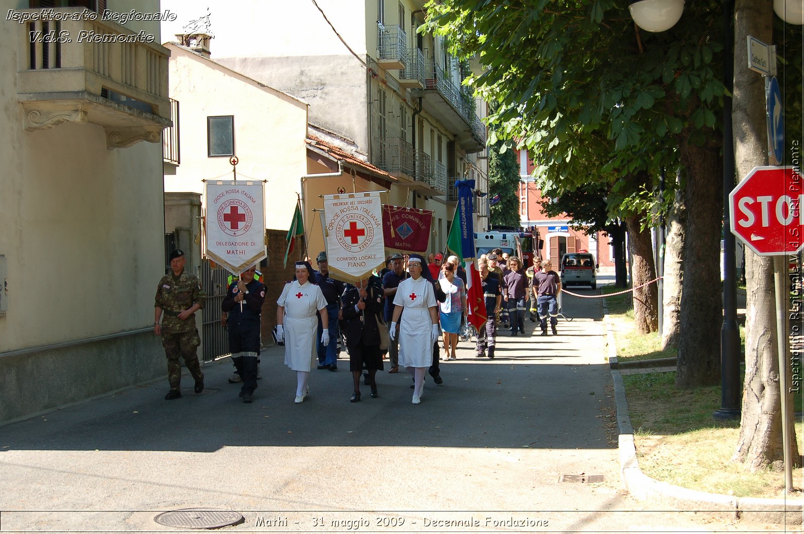 Mathi -  31 maggio 2009 - Decennale Fondazione -  Croce Rossa Italiana - Ispettorato Regionale Volontari del Soccorso Piemonte